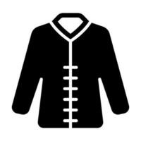 Coat Glyph Icon Design vector