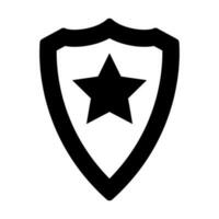 Police Badge Glyph Icon Design vector
