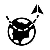 Travel Glyph Icon Design vector