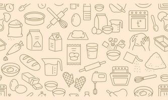 Bakery background vector illustration