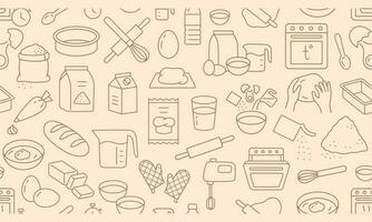 Bakery background vector illustration