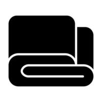 Blanket Glyph Icon Design vector