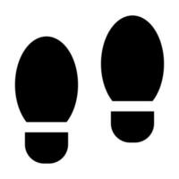 Footprint Glyph Icon Design vector