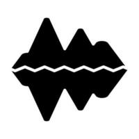 Iceberg Glyph Icon Design vector