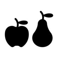 Fruta glifo icono diseño vector