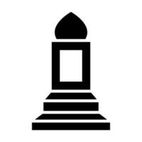 Mimbar Glyph Icon Design vector