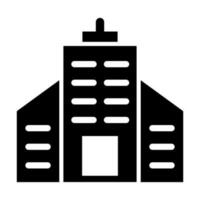 Building Glyph Icon Design vector