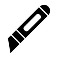 Utility Knife Glyph Icon Design vector