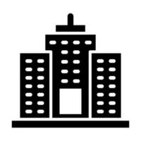 Skyscrapers Glyph Icon Design vector