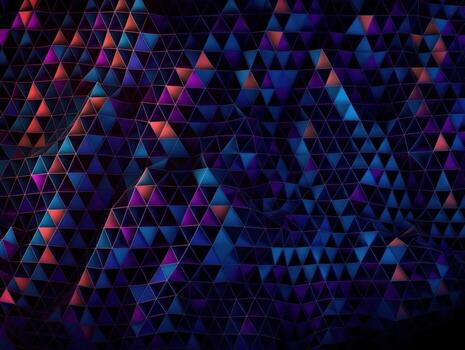 Futuristic abstract triangle geometric background created with technology photo