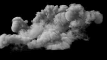 Rauch Nebel Schleife Animation Video transparent Hintergrund mit Alpha Kanal