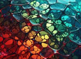 Colorful glass abstract background An abstract image featuring organic shapes and lines that intersect and overlap created with technology. photo