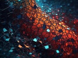 Colorful abstract background An abstract image featuring organic shapes and lines that intersect and overlap created with technology. photo