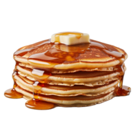 Pancakes isolated on background with png