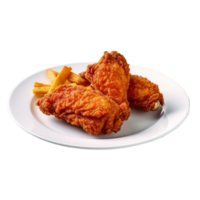 fried chicken isolated on background with png