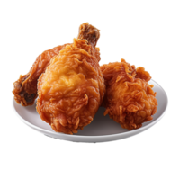 frito frango isolado em fundo com generativo ai png