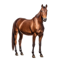 cavalo isolado em fundo com generativo ai png