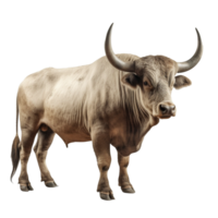 bull isolated on background with png