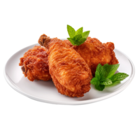 frito frango isolado em fundo com generativo ai png