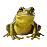 Frosch isoliert auf Hintergrund mit generativ ai png