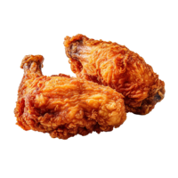 frito pollo aislado en antecedentes con generativo ai png