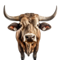 bull isolated on background with png