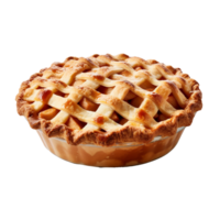 Pomme tarte isolé sur Contexte avec génératif ai png