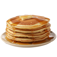 Pancakes isolated on background with png