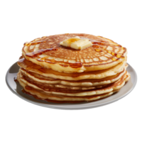 Pancakes isolated on background with png