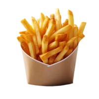 français frites isolé sur Contexte avec génératif ai png