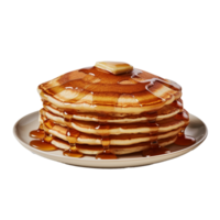 Pancakes isolated on background with png