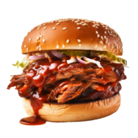 Hamburger isolated on background with png