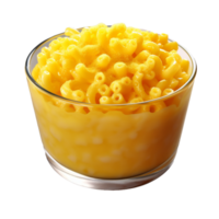 macaroni et fromage isolé sur Contexte avec génératif ai png