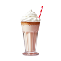 Milchshake isoliert auf Hintergrund mit generativ ai png