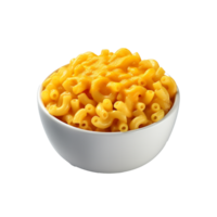 Macarrão e queijo isolado em fundo com generativo ai png