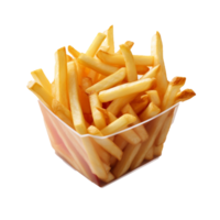 French Fries isolated on background with png