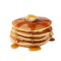 Pancakes isolated on background with png