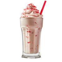 milkshake isolerat på bakgrund med generativ ai png