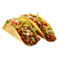 Tacos isolated on background with png