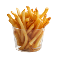 French Fries isolated on background with png