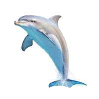 Delfin isoliert auf Hintergrund mit generativ ai png