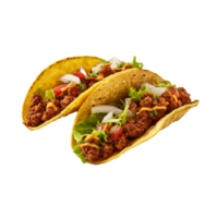 Tacos isolated on background with png