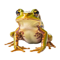 Frosch isoliert auf Hintergrund mit generativ ai png