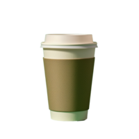 papier café des tasses isolé sur Contexte avec génératif ai png