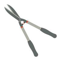 Right angled long blades with handles, a shape like big scissor, pictogram for grass shear vector