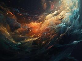 Abstract fractal. Fractal art background for creative design. Decoration for wallpaper, desktop, poster, cover booklet. Created with technology photo