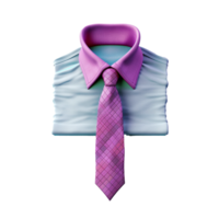 shirt and tie isolated on background with png