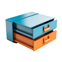 storage drawers isolated on background with png