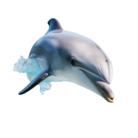 delfino isolato su sfondo con generativo ai png