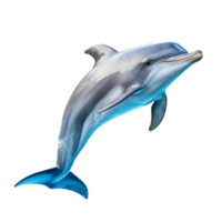 Delfin isoliert auf Hintergrund mit generativ ai png